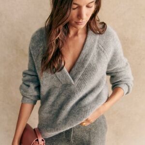 Sézane Cody Jumper Mid Heather Grey